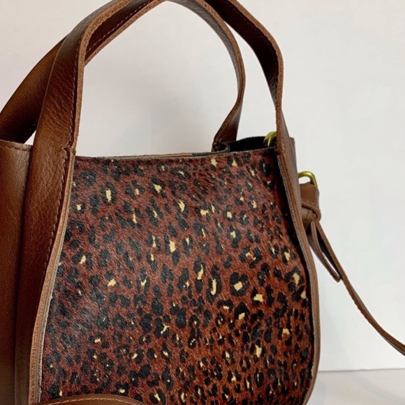 ❤️❤️❤️ SALE Madewell Sydney Leather & Genuine Calf Hair Crossbody Bag - Picture 3 of 5